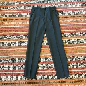 Ellie Tahari Grey Gray Jillian Straight Leg Pant size 4